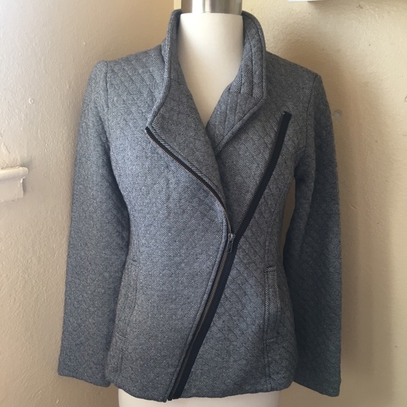 Cabi #3025Herringbone Moto Jacket X-Small - Picture 2 of 8
